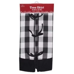Dyno Black/White Plaid Tree Skirt 1.25 In.