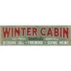 Open Road Brands Winter Cabin Sign 8 In.