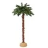 Puleo International 6 Ft. Slim Incandescent 150 Ct Artificial Palm Tree