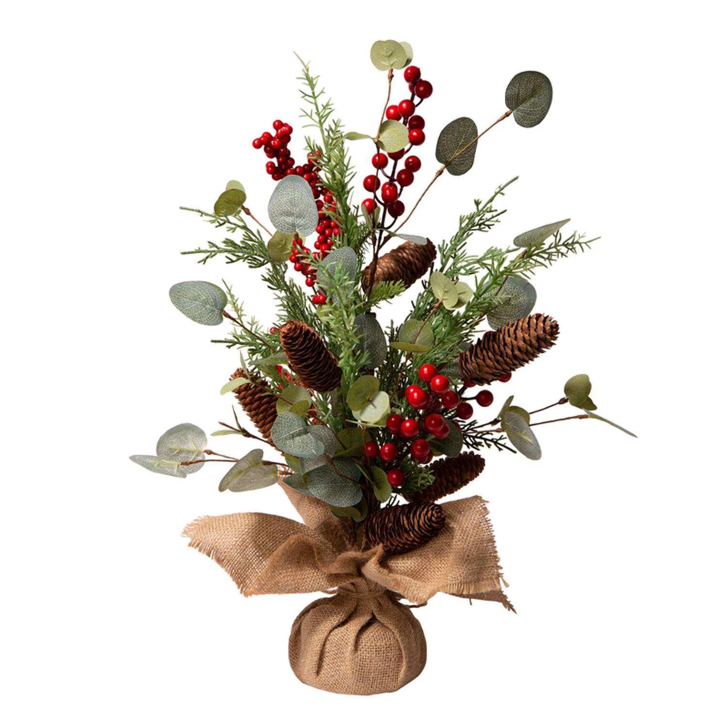 Glitzhome Multicolored Floral Tree Table Decor 20 In.