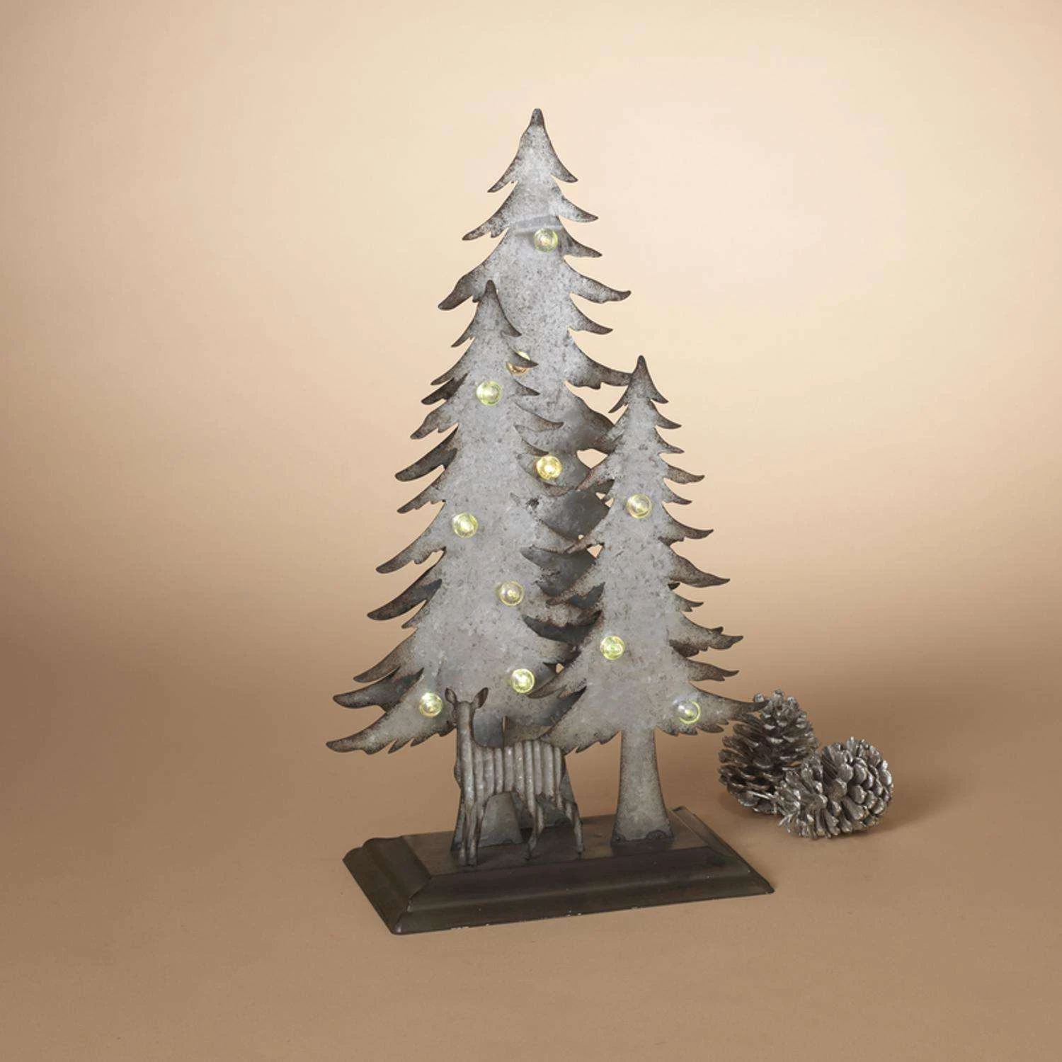 Gerson Gray 3-D Forest Scene Table Decor 19.69 In. - Image 2