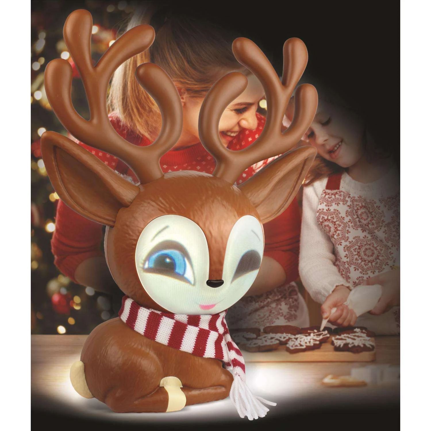 Mindscope Animat3D Multicolored Fawny The Reindeer Animated Decor 10 In. - Image 4