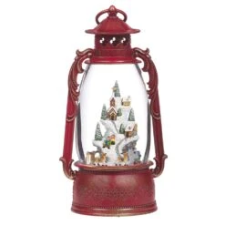 Roman Swirl Confetti Lite LED Multicolored Swirl Lantern Village Indoor Christmas Decor 11.88 In.