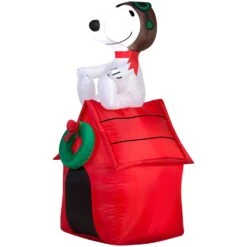 Gemmy LED Snoopy On House 3.5 Ft. Inflatable