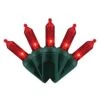 Celebrations Platinum LED T5 Red 50 Ct String Christmas Lights 25 Ft.