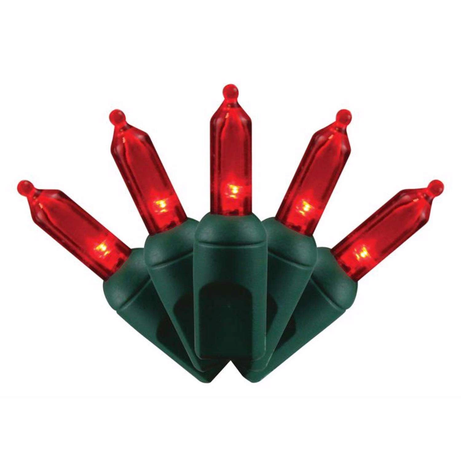 Celebrations Platinum LED T5 Red 50 Ct String Christmas Lights 25 Ft.