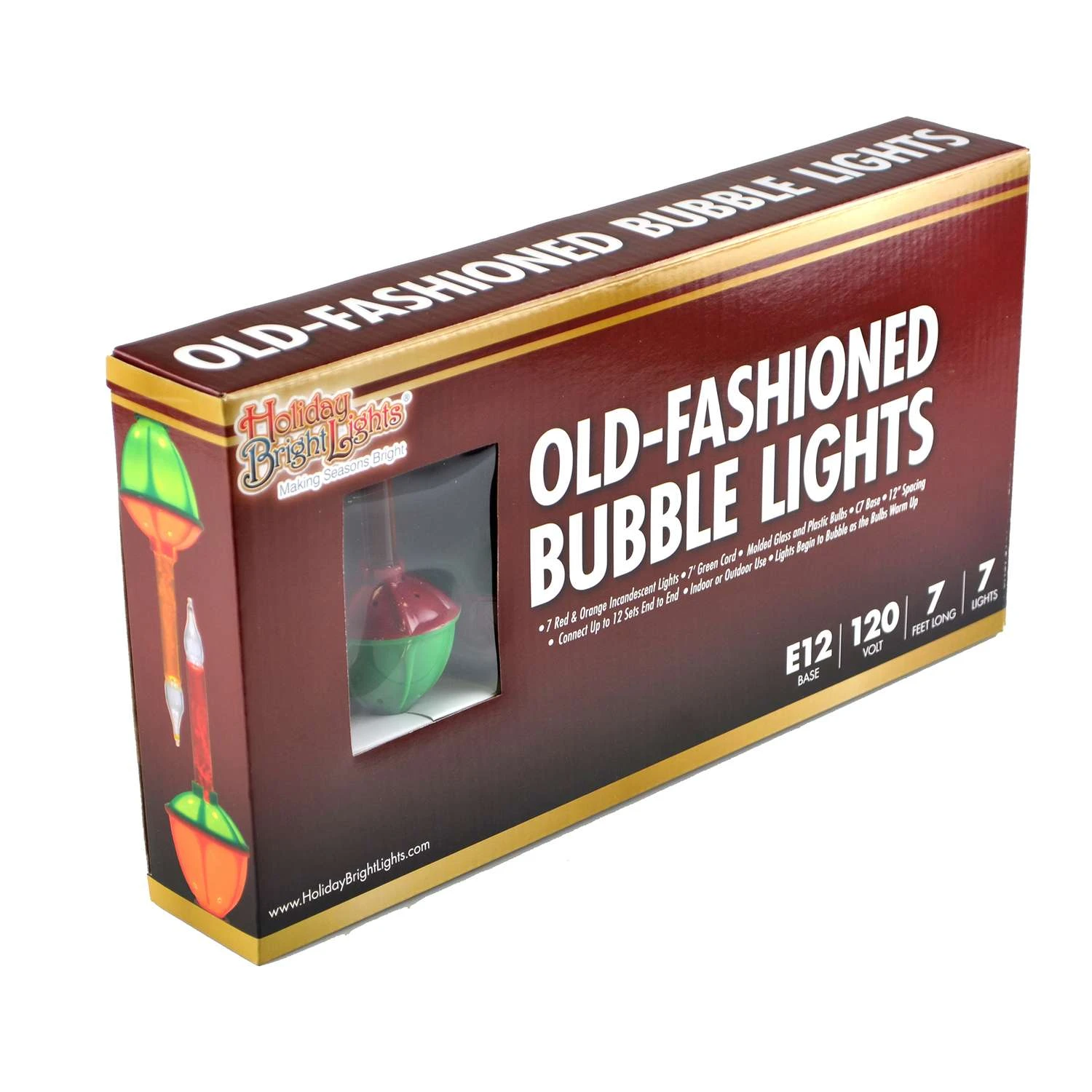 Holiday Bright Lights Incandescent C7 Multicolored 7 Ct Christmas Lights