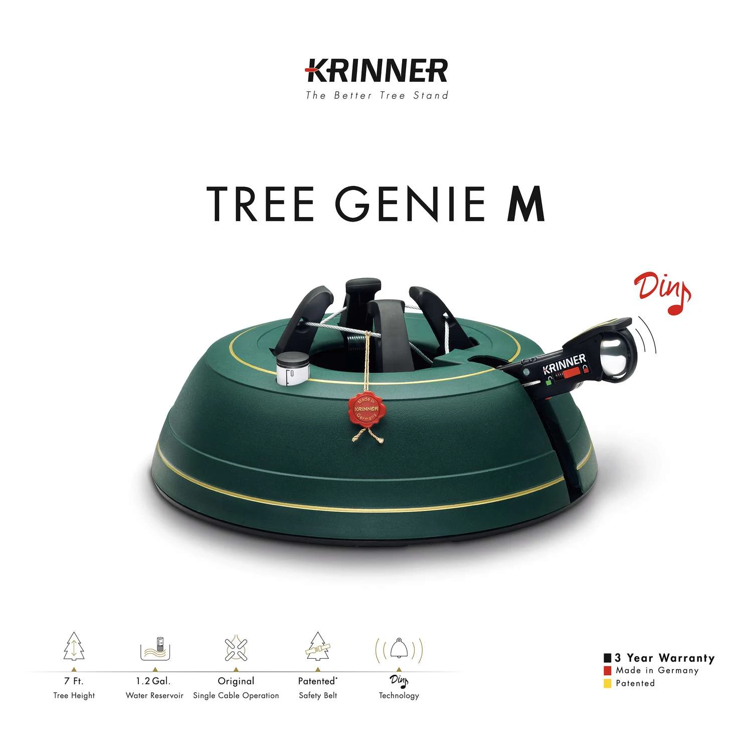 Krinner Tree Genie Medium Metal Real Christmas Tree Stand 7 Ft. - Image 3