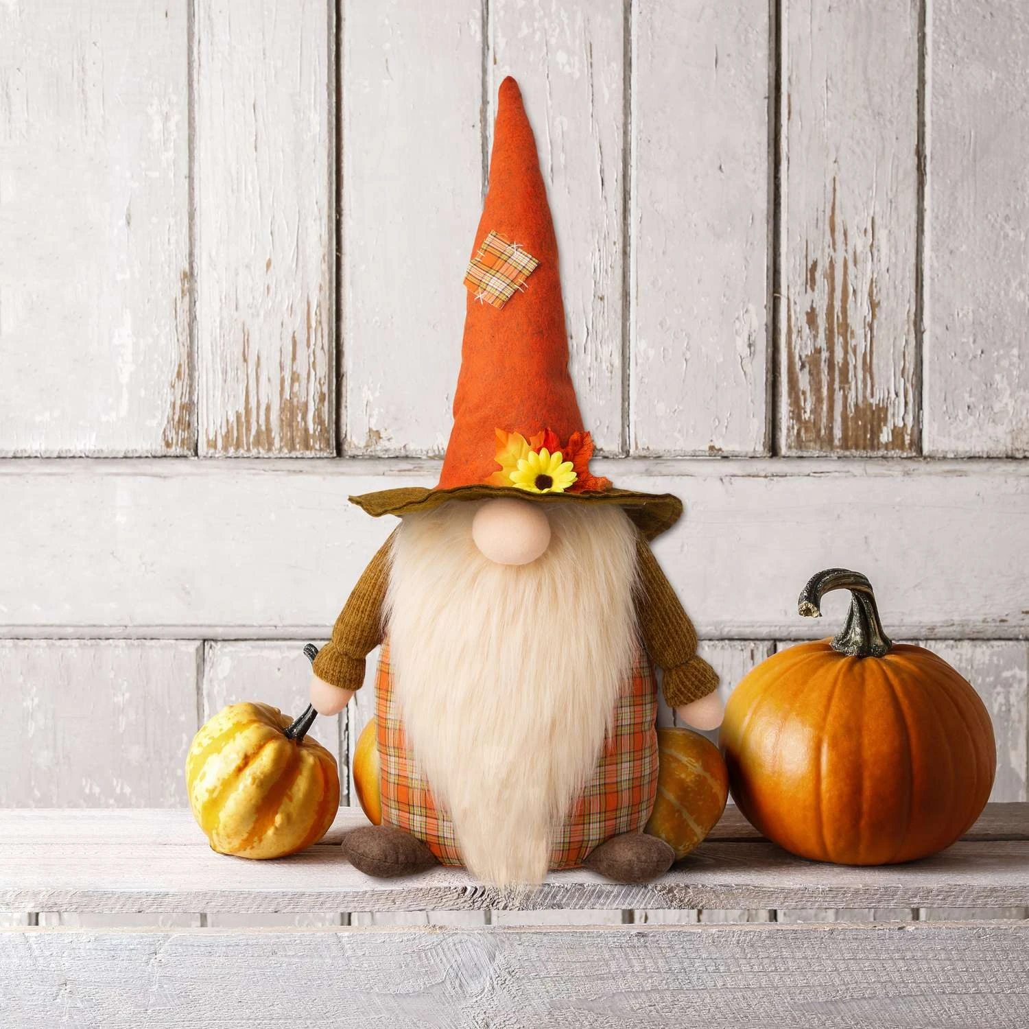 Glitzhome 24.02 In. Standing Gnome Fall Decor - Image 7