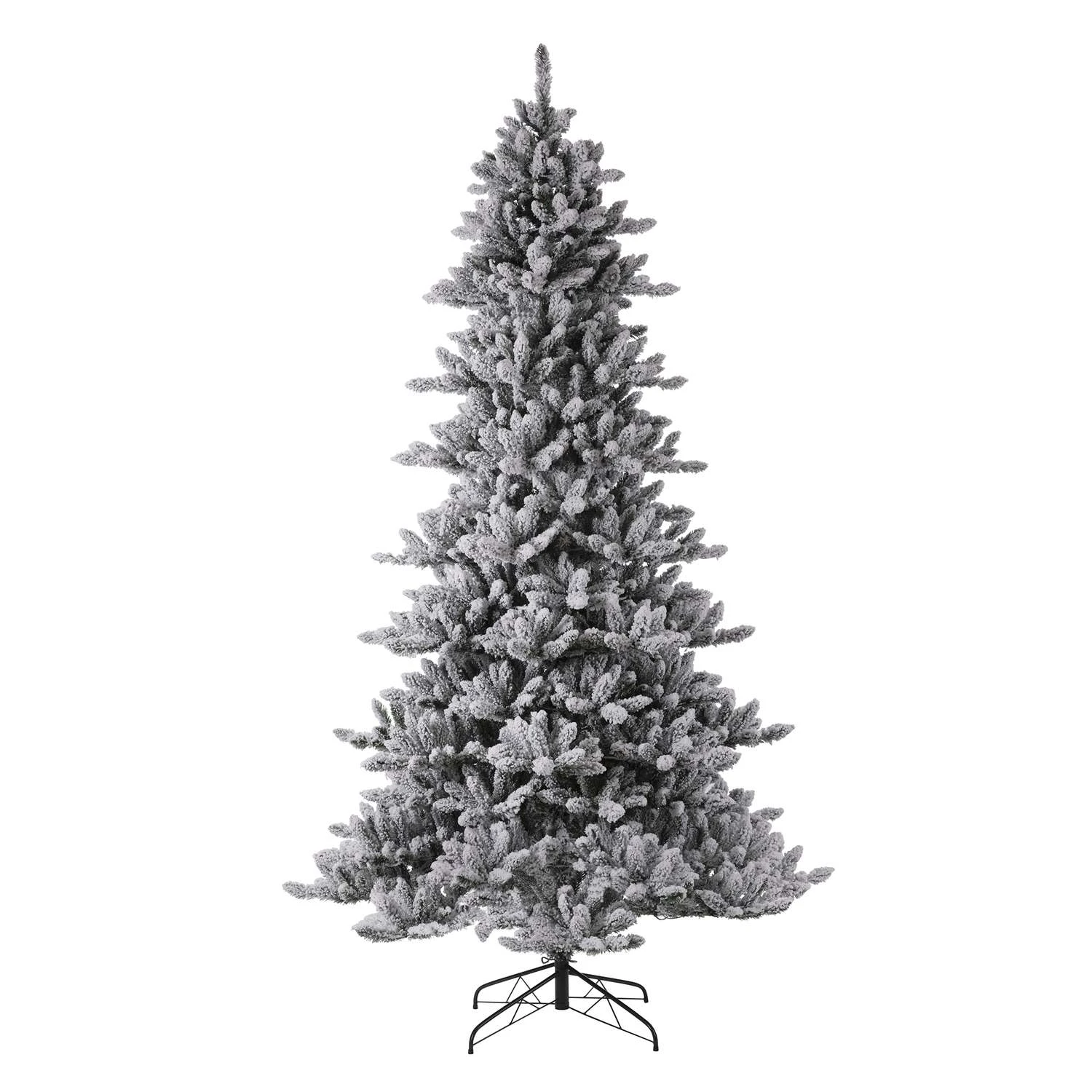 Glitzhome 9 Ft. LED 650 Ct Classic Flocked Fir Christmas Tree - Image 3