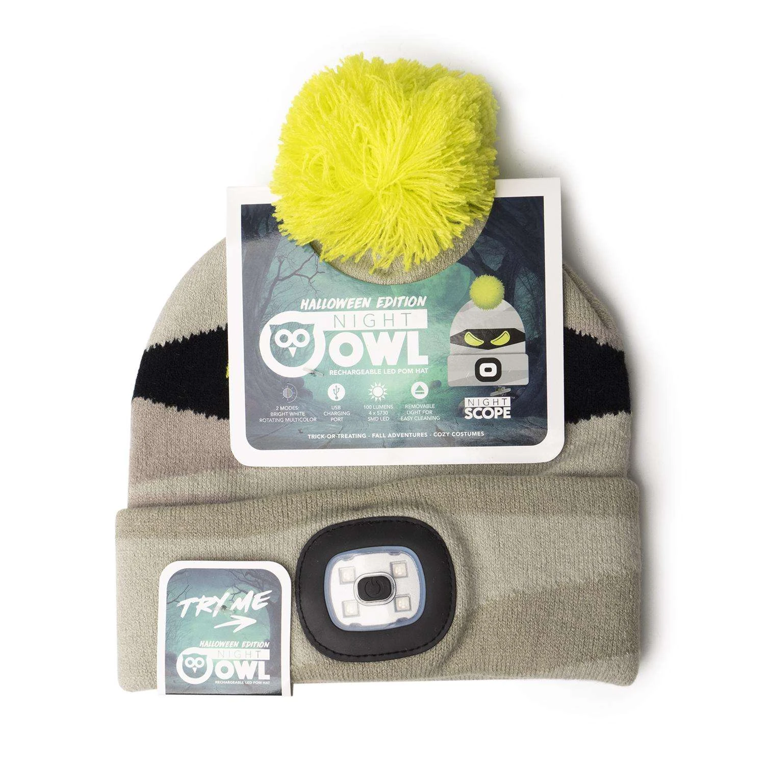 Night Scope Night Owl Pom Hat Headband 1 Pk - Image 4