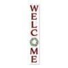 My Word! Holly Wreath Wecome 46.5 In. Porch Sign