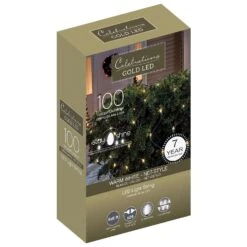 Celebrations Gold LED Mini Warm White 100 Ct Net Christmas Lights 6 Ft.