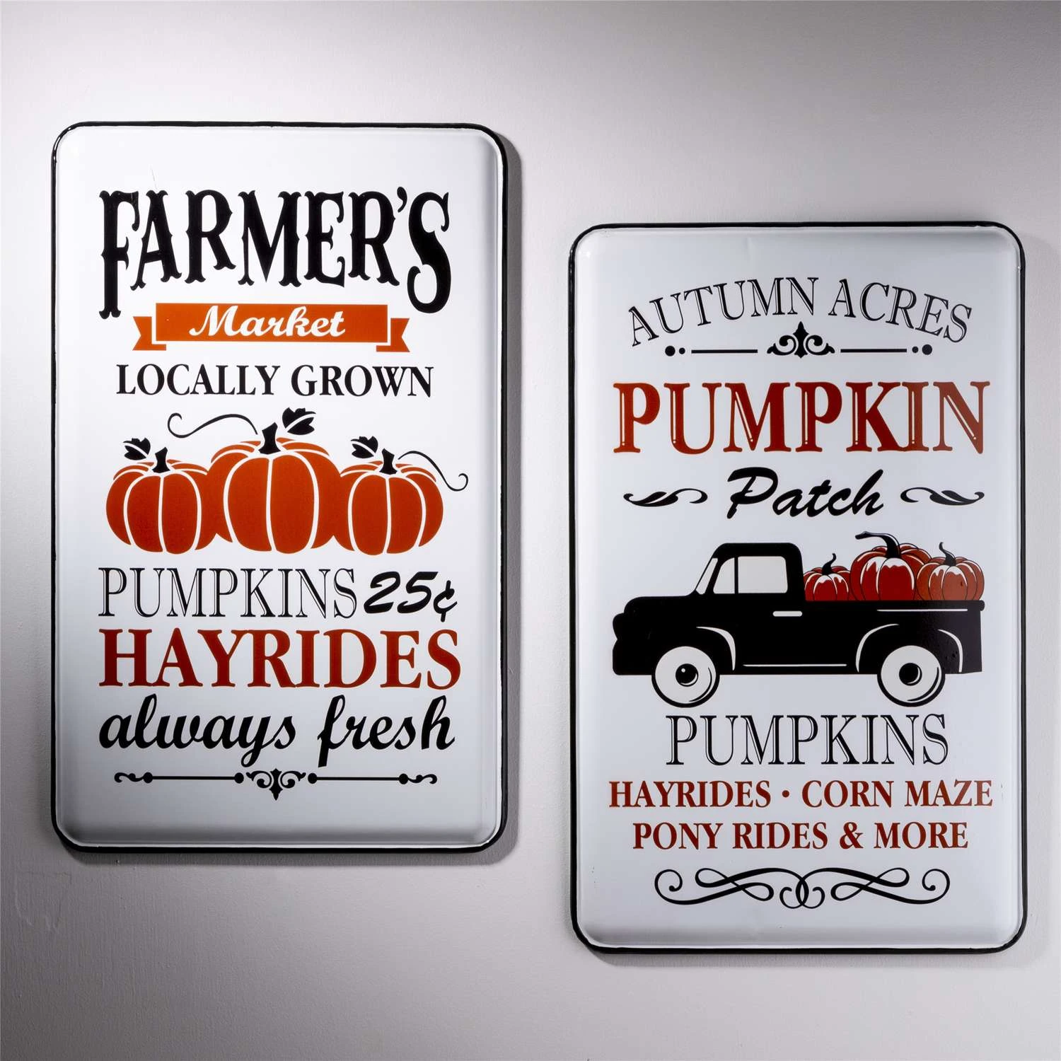 Glitzhome 23.62 In. Enameled Metal Truck Sign Wall Decor - Image 4