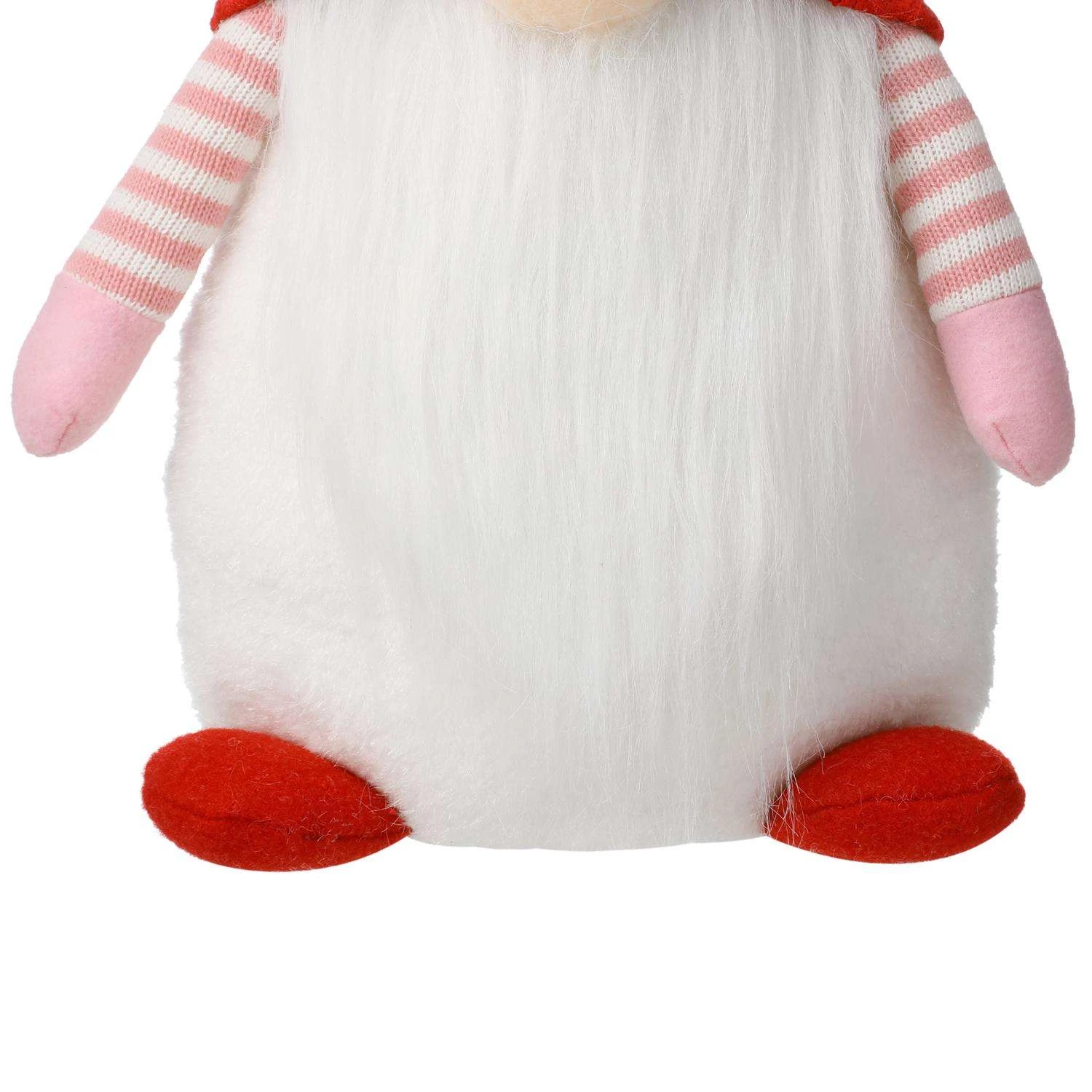 Glitzhome Valentine's Gnome Standing Decor Polyester/Sand 1 Pc - Image 6