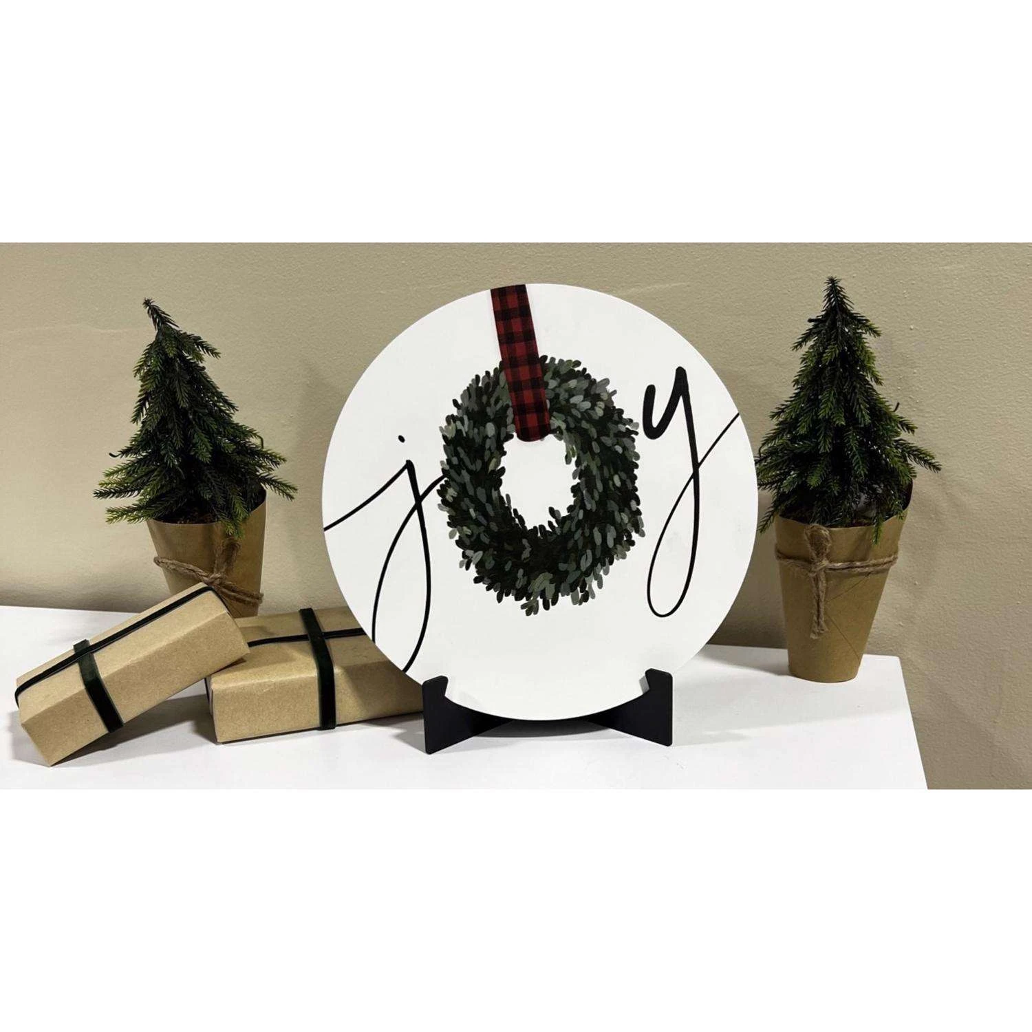 P Graham Dunn Multicolored Joy Ornate Plaque Table Decor 10 In. - Image 2