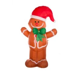 Glitzhome Gingerbread Man Decor 94.49 In. Inflatable