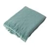 Glitzhome Olive Green Checked Throw Blanket 0.1 In.