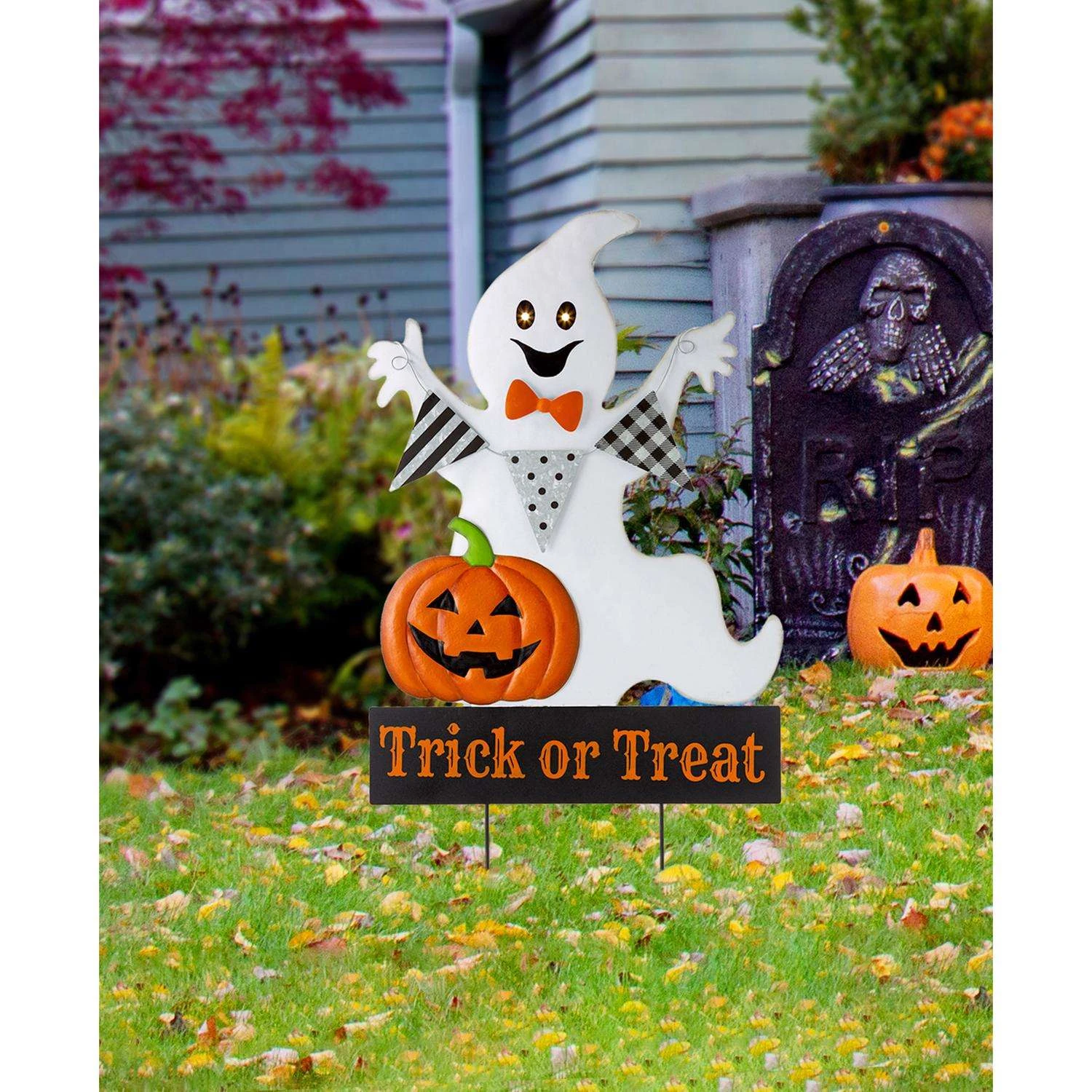 Glitzhome Ghost Yard Stake Iron 1 Pc - Image 2